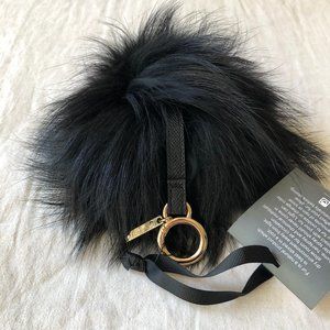 Linda Richards Black Fur Key Chain